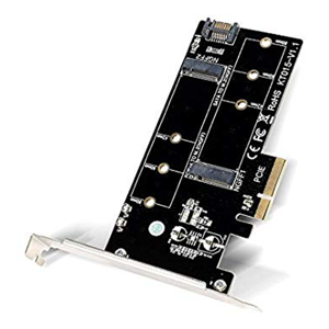 Pcie Kort Til 2 X M.2 Sata Ssd