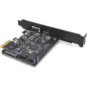 Usb3.0 Type-C PC Front Chassis Adapter Kort Type C Positiv Negativ Stik Renesas D720201 Master Chip til 19pin PCI-E X1