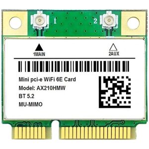 Ax210hmw Wifi-kort Wifi 6e Mini Pci-e Ax210 802.11ax/ac 2.4g/5g//6g Bt5.2 trådløs adapter til bærbar computer