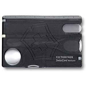 Victorinox Swiss Card Pocket Knife, Nail Care, Nail File, Scissors, black