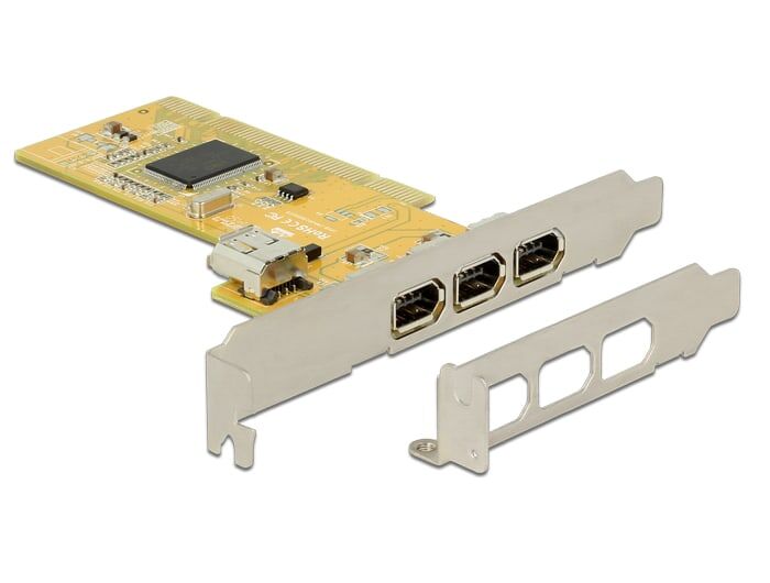 DeLock 89443 FireWire-ohjainkortti PCI-väylään