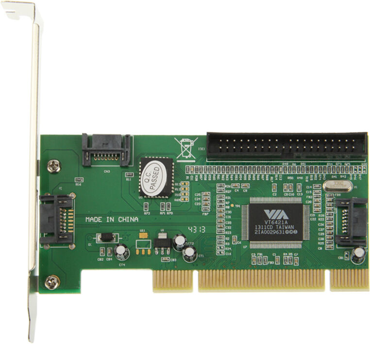 IDE / SATA (Serial-ATA) -ohjainkortti PCI-väylään