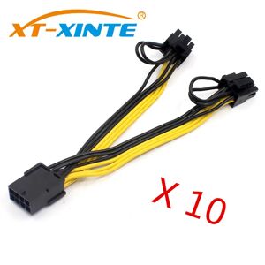 XT-XINTE Câble d'extension d'alimentation pour mineur de carte vidéo  fil 18AWG  PCI-E  PCIE  femelle à 2