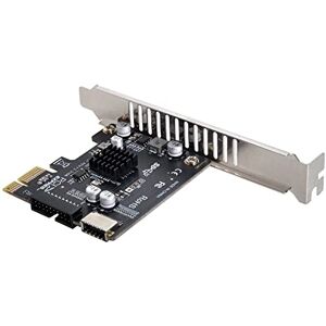 NFHK Prise de panneau avant USB 3.1 de type E 5 Gbit/s et adaptateur USB 2.0 vers PCI-E 1X Express Card VL805 pour carte mère - Publicité