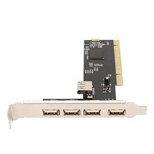 Rengu Carte d'extension 5 Ports PCI vers USB 2.0 Hot Swap PCI vers PC Interne USB 2.0 - Publicité