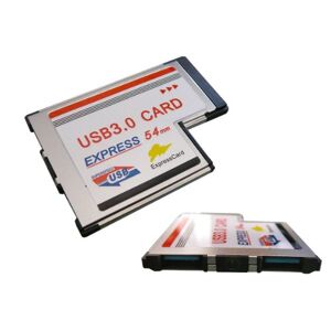 KALEA-INFORMATIQUE Carte contrôleur Express Card 54mm (EXPRESSCARD 54) vers USB 3.0 avec 2 Ports USB3.0 5G et Chipset ASM - Publicité