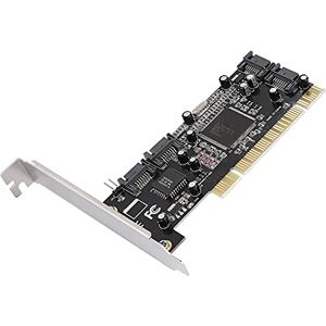 GOWENIC Carte RAID SATA PCI à 4 Ports, Carte Contrôleur RAID à Jeu de Puces Sil3114 1,5 Gbps Prise en Charge de 4 Disques Durs, pour Windows 98SE/pour Me/2000/XP/NT 4.0/XP 64 Bits/Vista/pour Linux//Netware - Publicité