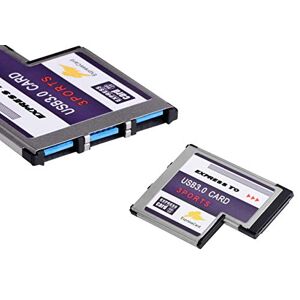 KALEA-INFORMATIQUE Carte contrôleur Express Card 54mm (EXPRESSCARD 54) vers USB 3.0 avec 3 Ports USB3.0 5G et Chipset FL1100 - Publicité