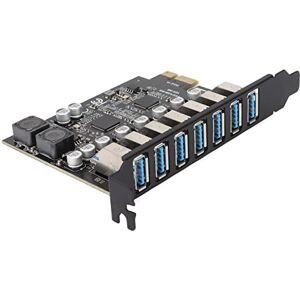 Bewinner HUB 7 Ports PCI-E vers USB 3.2, Carte D'extension PCIE, Carte Adaptateur D'extension PCI Express Contrôleur Externe 5 Gbps pour Ordinateur de Bureau Win XP, 7, 8, 10,11 - Publicité