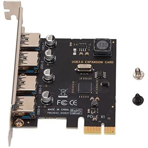 KAKAKE Carte D'extension 4 Ports, Carte USB Interne PCIe, Convertisseur Super Rapide PCI E vers USB 3.0 avec Puce 5Gbps Via, Compatible Windows - Publicité