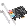 Hagsnec PCIe-Geluidskaart 5.1, PCI -Surroundkaart 3D-Stereogeluid Hoge Geluidskwaliteit PC-Geluidskaart 8738-Chip