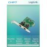 Logilink PLACA DE REDE 2 X GIGABIT PCI-Express, PC0075, CHIPSET REALTEK 811F + ASMEDIA 1182E, BRACKET LOW PROFILE