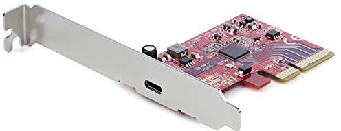 PEXUSB321C 1-port USB 3.2 Gen 2x2 PCIe-kort – USB-C SuperSpeed 20 Gbps PCI Express 3.0 x4 värdkontrollkort – USB typ-C PCIe tilläggsadapterkort – expansionskort – Windows & Linux ()