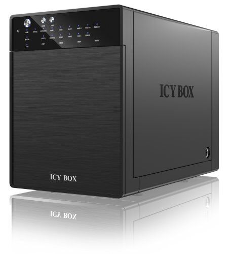 4250078186335 RaidSonic IcyBox IB-RD3640SU3 hårddiskhus (4 x 8,9 cm (3,5 tum), SATA I, SATA II, SATA III, USB 3.0) svart