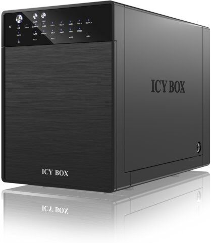 4250078186335 RaidSonic IcyBox IB-RD3640SU3 hårddiskhus (4 x 8,9 cm (3,5 tum), SATA I, SATA II, SATA III, USB 3.0) svart