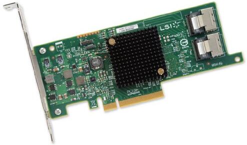 LSI00302 LSI SAS 9207-8I Kit tillbehör (PCIe, SAS, 4,8 Gbit/s, grön, grå, EMC)