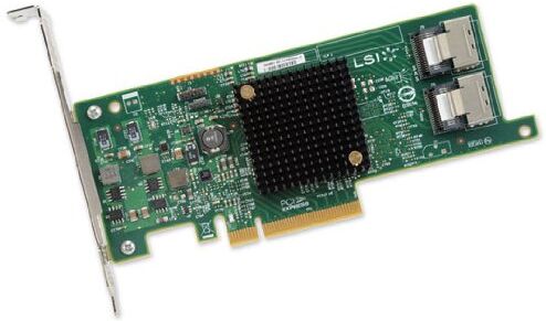 LSI00301 Broadcom 8 portar 6 Gbps SAS 9207-8i SGL PCI-E värdbussadapter