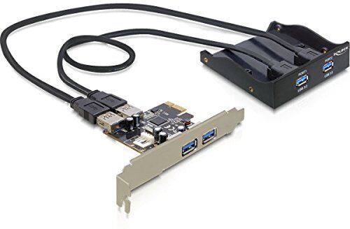 4043619618934 Delock frontpanel (2 x USB 3.0 och PCIe-kort, 2 x USB 3.0)