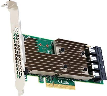 05-25703-00 Broadcom Avago SAS 9305-16i Contrôleur de stockage 8 Canal SAS 12Gb/s profil bas 1.2 Go/s PCIe 3.0 x8