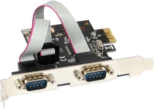 76619C InLine  gränssnittskort, 2 x seriell 9-pol, PCIe (PCI-Express)