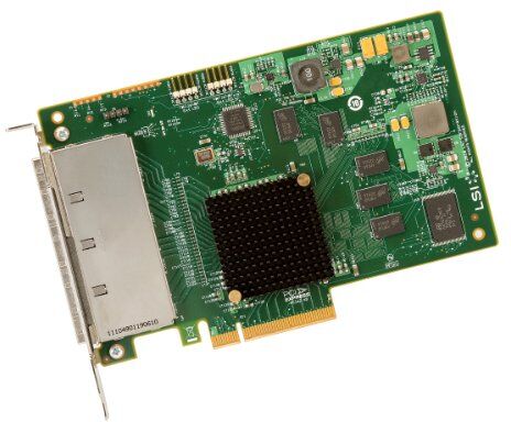 LSISAS9201-16eSGL LSI SAS 9201-16e SGL 16 portar 6 Gbps SATA+SAS PCI-E 2.0