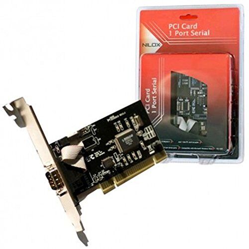 PCI-1SER Nilox SCHEDA PCI 1 PORTA SERIALE Seriell nätverkskort/adapter nätverkskort/adapter (PCI, seriell, 30 mm, 110 mm, 30 mm, 85 g)