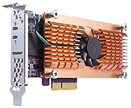104515 QNAP QM2-2P-384 Dual M.2 PCIe SSD Expansionskort, 13 x 20 x 6 cm