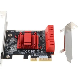 Cyprinoid PCIE SATA 3.0 PCI-E SATA Card PCI E PCI for Express SATA Controller 6-Ports SATA3 PCIE X4 Expansion Card ASM1166 chip