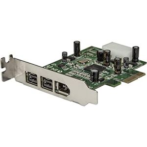 StarTech.com 3 Port 2b 1a Low Profile 1394 PCI Express FireWire Card Adapter - PCI Express 1394a - PCIe FireWire 400 Card (PEX1394B3LP)