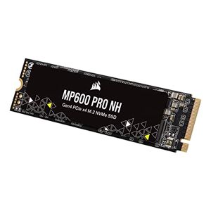 Corsair MP600 PRO NH 500GB PCIe Gen4 x4 NVMe M.2 SSD – High-Density TLC NAND – M.2 2280 – DirectStorage Compatible - Up to 6,600MB/sec - No Heatsink - Black