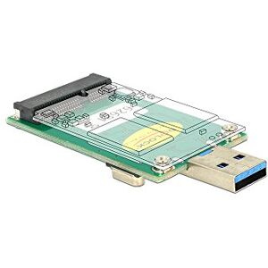 DeLOCK 62681 mSATA interface card and Adapter – Accessory (USB Type-A, mSATA, 5 Gbit/s, Windows 10 EDUCATION, Windows 10 EDUCATION X64, Windows 10 Enterprise, Mac OS X 10.9 Mavericks, 42 mm)