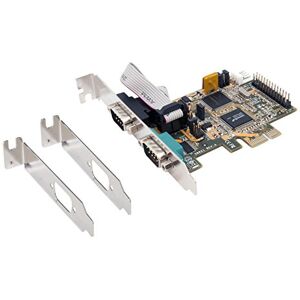 EXSYS 15063094 EX-44062 2S Serial RS232 PCIe Card with Low Profile Bracket PCI Express