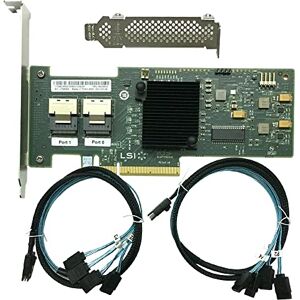 ROSERAIN LSI 9200-8i (9211-8I) RAID Controller Card 6Gbps SAS PCI E HBA IT Mode ZFS FreeNAS unRAID RAID Expander + 2 Cable SATA