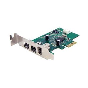 StarTech.com 3 Port 2b 1a Low Profile 1394 PCI Express FireWire Card Adapter (PEX1394B3LP)