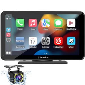 Carpuride W502 - Pantalla portátil inalámbrica para Apple Carplay y Android  Auto para motocicleta, navegación GPS de 5 pulgadas, Bluetooth doble