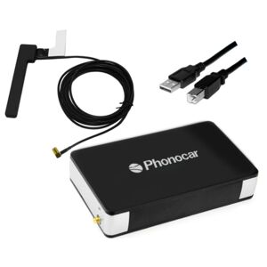 Phonocar Kit Universal Dab+ Con Sistema Plug & Play Con Conexión Usb Y Antena De Cristal