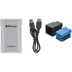 Interfaz De Entrada De Audio Usb Y Aux-in Phonocar Con Conexión De Puerto De