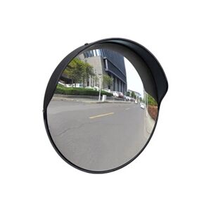 VIDAXL Miroir de trafic convexe d'extérieur Plastique PC Noir 30 cm - Publicité