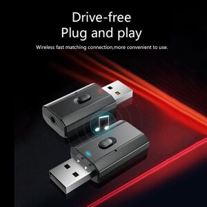 Adaptateur USB Bluetooth, transmetteur récepteur Audio sans fil, Dongle 3.5mm, pour ordinateur portable, TV, voiture, mains libres - Publicité