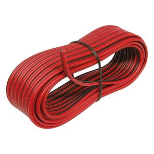 10m de Cable de haut-parleur 2x0.75mm2 noir rouge - Publicité