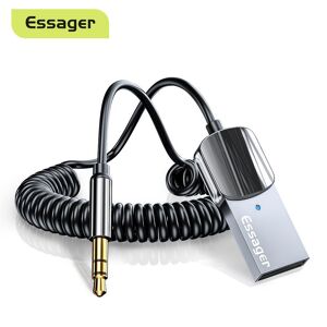 Essager – adaptateur Bluetooth 5.0 Aux, récepteur sans fil pour voiture, USB vers prise Jack 3.5mm, Audio, musique, micro, Kit mains libres pour voiture, transmetteur de haut-parleur - Publicité