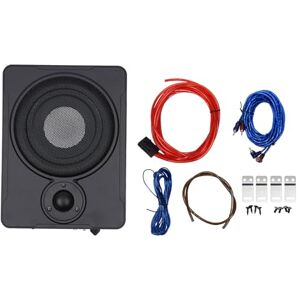 InSyoForeverEC Caisson de Basse Voiture Caisson Actif Slim Compact Amplificateur de subwoofer amplifié sous Le siège avec Jeu de câbles 8 Pouces 600W - Publicité