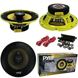 Pyle COUPLE DE HAUT PARLEUR DIFFUSEUR  PLG6.3 PLG6.3 DE 16,50 CM 165 MM 6,5" DE 280 WATT RMS ET 560 WATT MAX AU COUPLE DE PRÉDISPOSITION AUTO RANGE À 3 RUE COAXIAUX POUR LOGEMENTS STANDARDES PORTES, PORTIER EST GUICHET VOITURE - Publicité