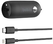 Belkin BOOST CHARGE Car Charger adaptateur d'alimentation pour voiture - USB-C avec alimentation - 18 Watt