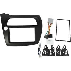 WOOSIEN For Double Din Fascia Radio Dvd Stereo Cd Panel Dash Mounting Installation Trim Kit Face Frame Beze