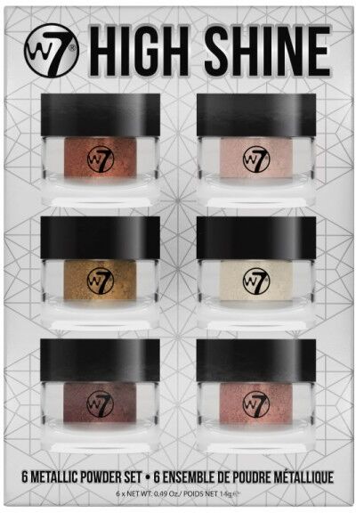 High Shine Metallic Powder Set 6 x 14 g Gave&aelig;ske