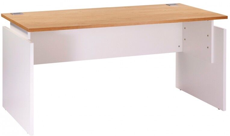 Simmob Bureau INEO 160 x 80 cm Blanc Chêne Clair