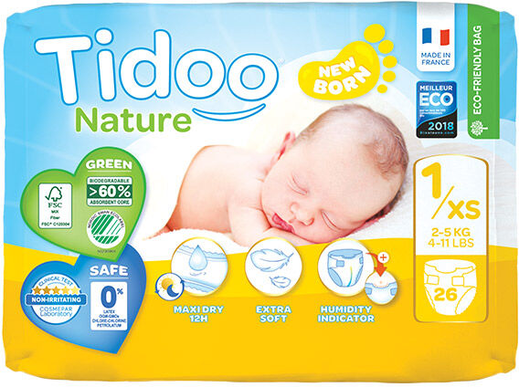 Tidoo Night & Day Couches Taille 1 Newborn 26 couches