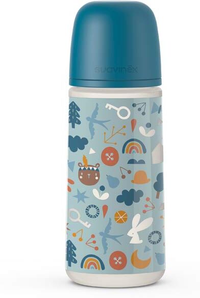 Suavinex Biberon Tétine Symétrique SX Pro S Into The Forest Bleu Foncé 360ml