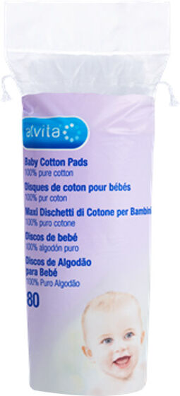 Alvita Disque de Coton pour Bébés 80 unités